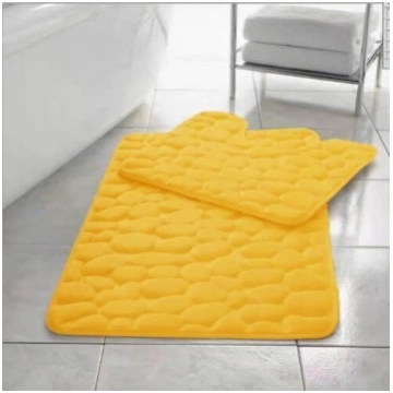 EXQUIZIT HOME 2 Pack Memory Foam Pebble Bath Mat Q