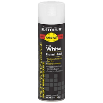 PAINT WHITE,FLAT HRD HAT 2190 RUST-OLEUM