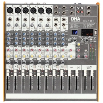 DNA ME-10FX audio mixer - 10 channel USB Bluetooth