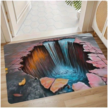 Visual Three-dimensional Trap Doormat Non-Slip Mac