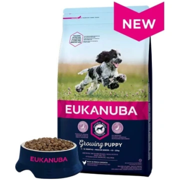Eukanuba Puppy & Junior Medium - Visu Šķirņu Suņie