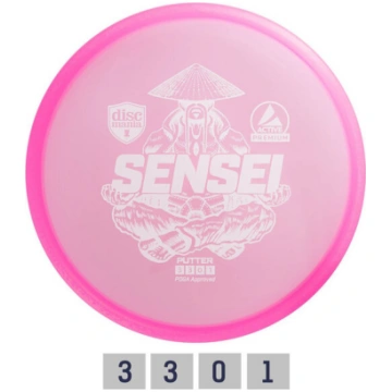 Diskgolfa puteris PREMIUM SENSEI 3/3/0/1 Discmania