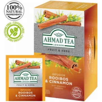 Tēja Ahmad Tea Rooibos&Cinnamon, ar roibušu un kan