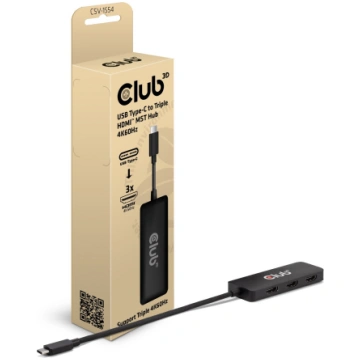 I/O HUB USB-C HDMI TRIPLE/CSV-1554 CLUB3D | CSV-15