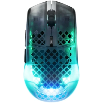 SteelSeries Aerox 3 Gen 2, optiskā, melna/caurspīd