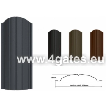 Metāla žoga dēlis/štaketa AIJA - Garums: 1200 mm -