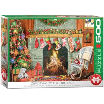 Puzle Eurographics Christmas by the Fireplace, Pau