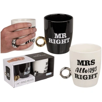 Kafijas krūzes "Mr Right" un "Mrs Always Right" Ou