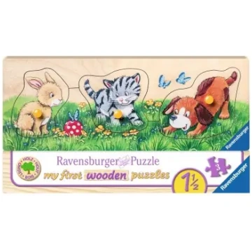 Koka puzle My First Wooden Puzzles - Cute baby ani