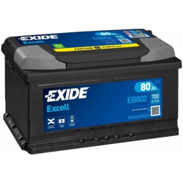 Exide Excell EB802 12V 80Ah 700A 315x175x175 EB802