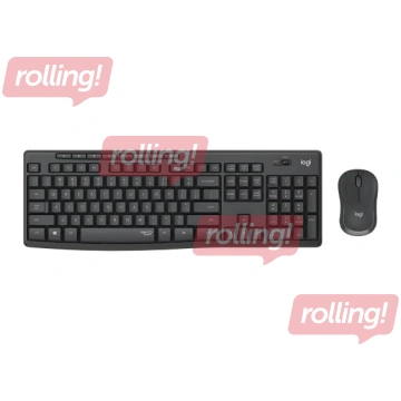 Bezvadu klaviatūras komplekts Logitech, MK295, Sil