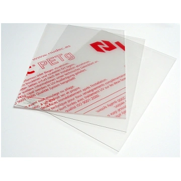 PETg caurspīdīgs, Biezums 0,5mm Izmērs 1250 x 2050