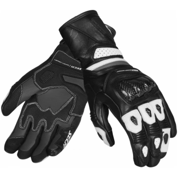 SECA Moto cimdi ATOM LADY melni/balti DXL 5ATO24DQ