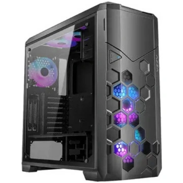 PC korpuss AZZA STORM ARGB Full Tower — Melns, ATX