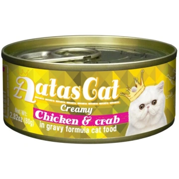 Aatas Chicken&Crab Konservēts 80g Kaķiem