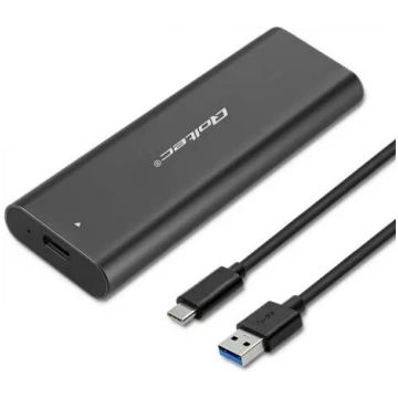 SSD korpuss QOLTEC 50311 melns vienam M.2 SATA dis