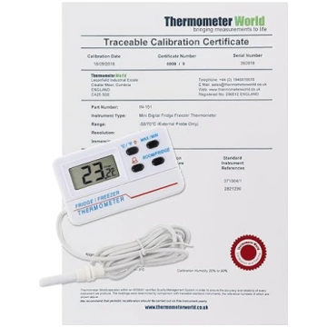Thermometer World Kalibrēts digitālais ledusskapja