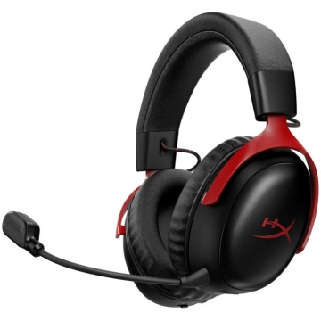 Bezvadu austiņas HyperX Cloud III S melnas / sarka