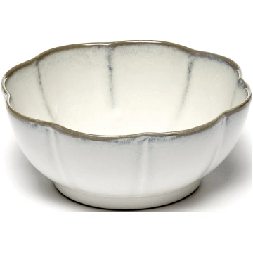 Bļodas Inku Ribbed, 15 cm, baltas, 4 gab. Serax