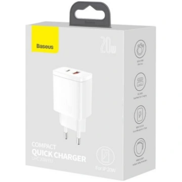 Baseus Compact quick charger USB Type C / USB 20 W
