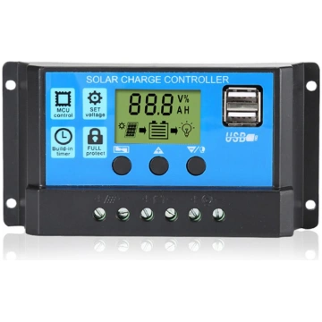 30A saules uzlādes kontrolieris 12V/24V automātisk
