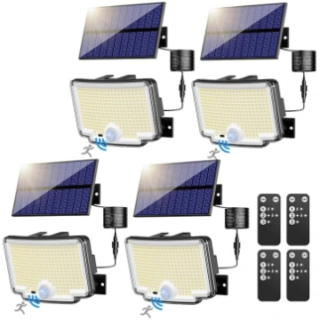 nipify Pack of 4 Solar Lights for Outdoor Use with