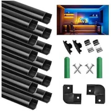 LED alumīnija profils 1 m, 12 gab., U-veida, LED l