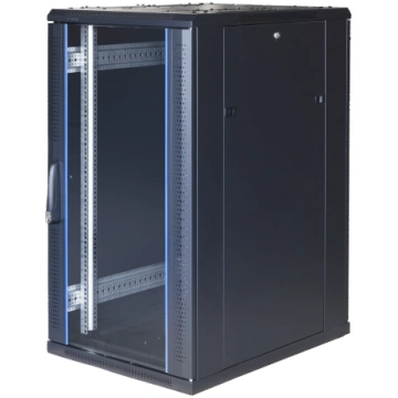 SystemG 19" skapis 22U 600x1000 stikla durvis metā