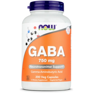 Gaba 750mg Now Foods 200 kapsulas