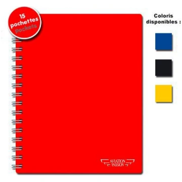Protect'Doc 15 pochettes rouge - Aviation Pas