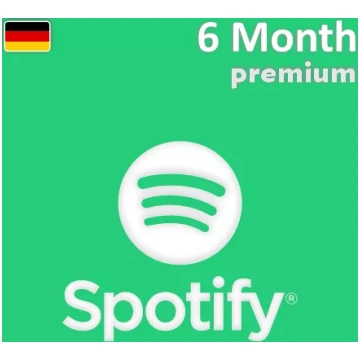 Spotify Premium dāvanu karte 6 mēnešiem (Vācija)