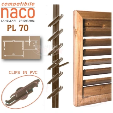 Comando orientabile a 24 lamelle compatibile Naco 