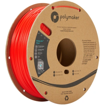 Polymaker PolyLite PLA - 1kg - 1.75mm - Red PRM-10