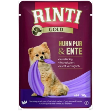 Rinti Gold Huhn Pur&Ente 100g - Pieaugušiem mazu š