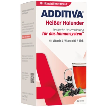 ADDITIVA Heiser Holunder + Vitamin C + Zink + Vita