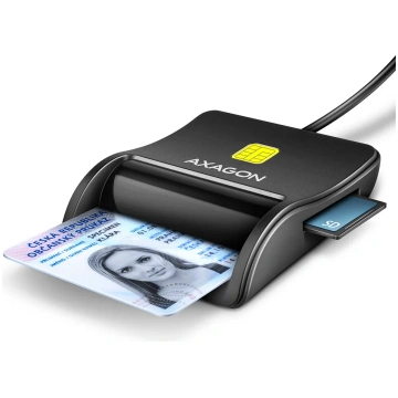 AXAGON Compact desktop USB contact Smart/ID & SD/m