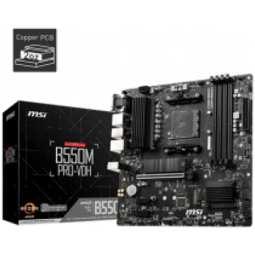MSI B550M PRO-VDH Processor family AMD, Processor 