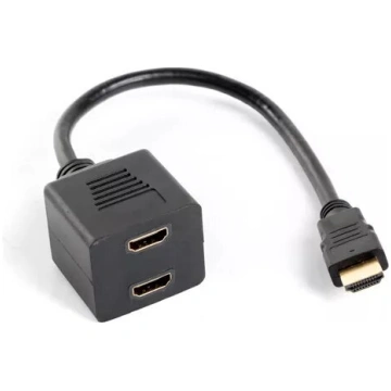 HDMI sadalītājs LANBERG AD-0019-BK — 2x HDMI izvad
