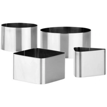GRANDCHEF ĒDIENU FORMIŅAS 4GAB., D10.5/7.5/10/6CM,