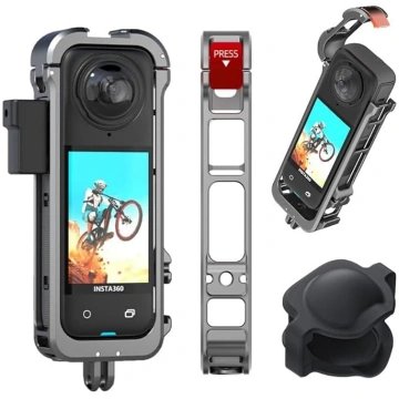 Alumīnija kameras korpuss Insta360 X4 rāmim Aizsar