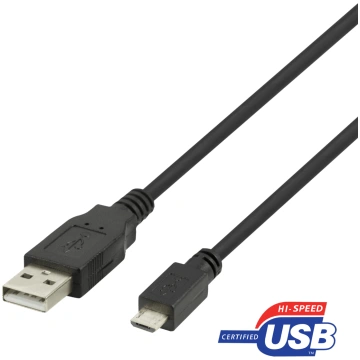 USB Sync/Charging Cable, braided, USB-A ma - USB M