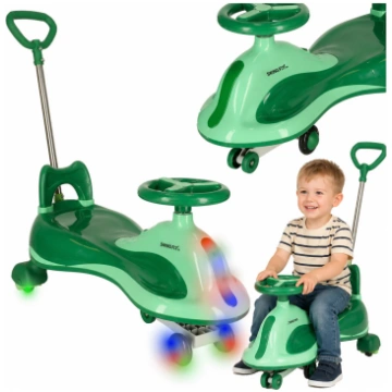 Šūpojošais auto bērniem Swing Fix (zaļš) MiniSmaid