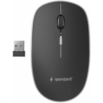 MOUSE USB OPTICAL WRL/BLACK MUSW-4B-01 GEMBIRD