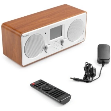 Foza WIFI interneta stereo radio ar DAB+ sudrabu
