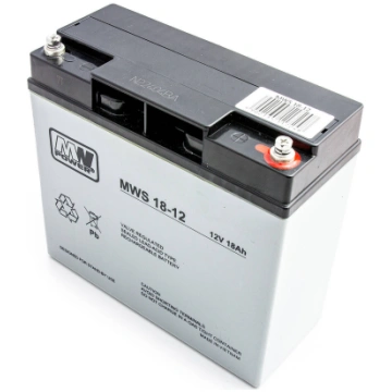 MW Power MWS 18-12 12V18Ah AGM akumulators UPS sig