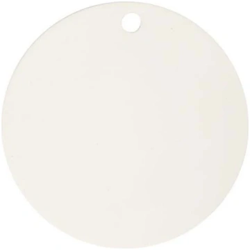 Apgleznojama flīze aplis D-15cm 5mm balta terakota