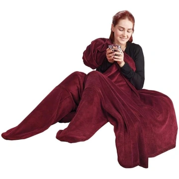 CelinaTex Flauschige Kuscheldecke mit Füßen Socken