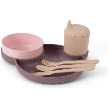 Dantoy - Tiny Dinner Set aubergine in foil (6081) 