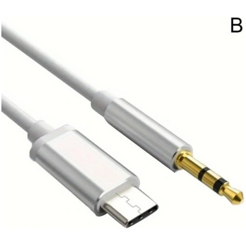 AUX Kabelis 1M USB Type-C uz 3.5mm Stereo Audio., 