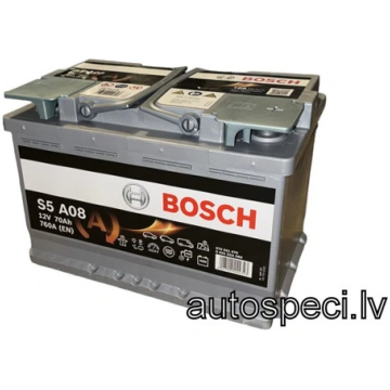 Akumulators START&STOP 70Ah 760A 12V Bosch AGM
